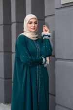 مانتو زنانه سبز مروارید