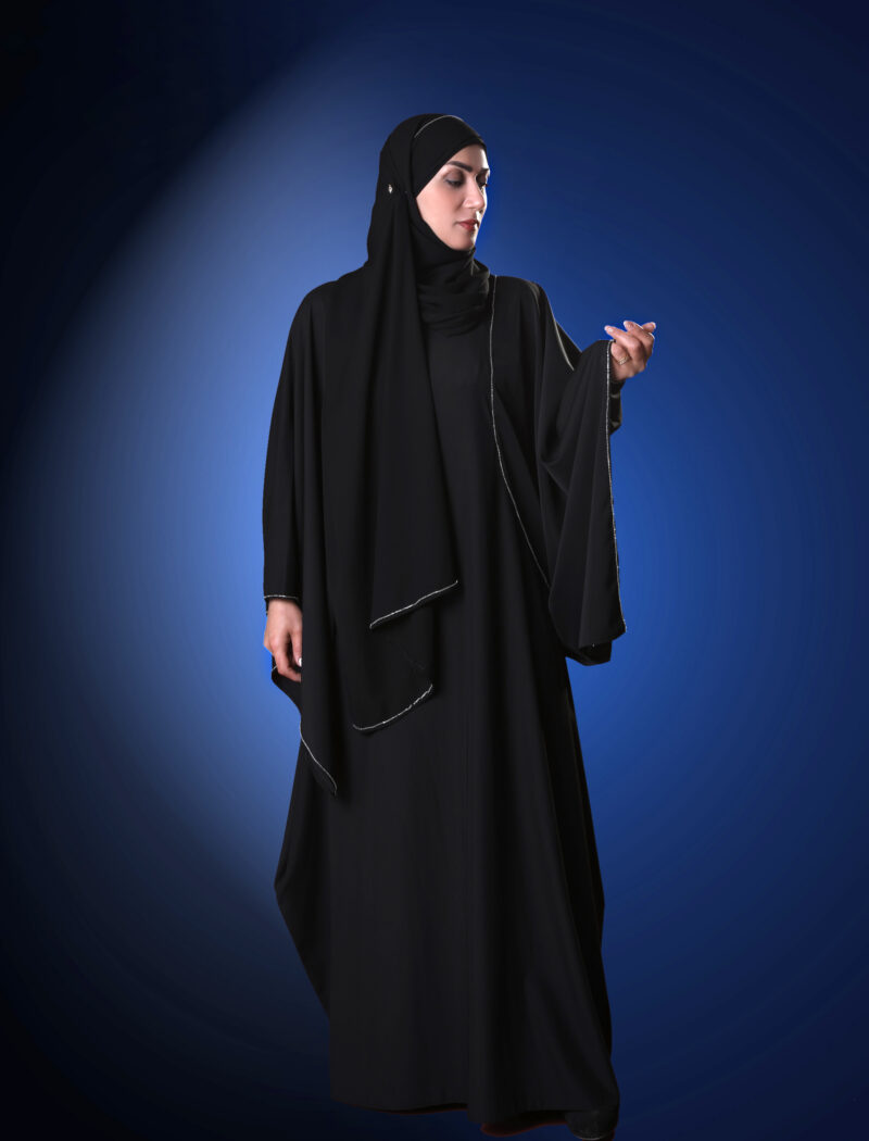 مانتو عبای مشکی سیمین دخت - Image 7