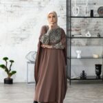 عبای زنانه شکلاتی پریا