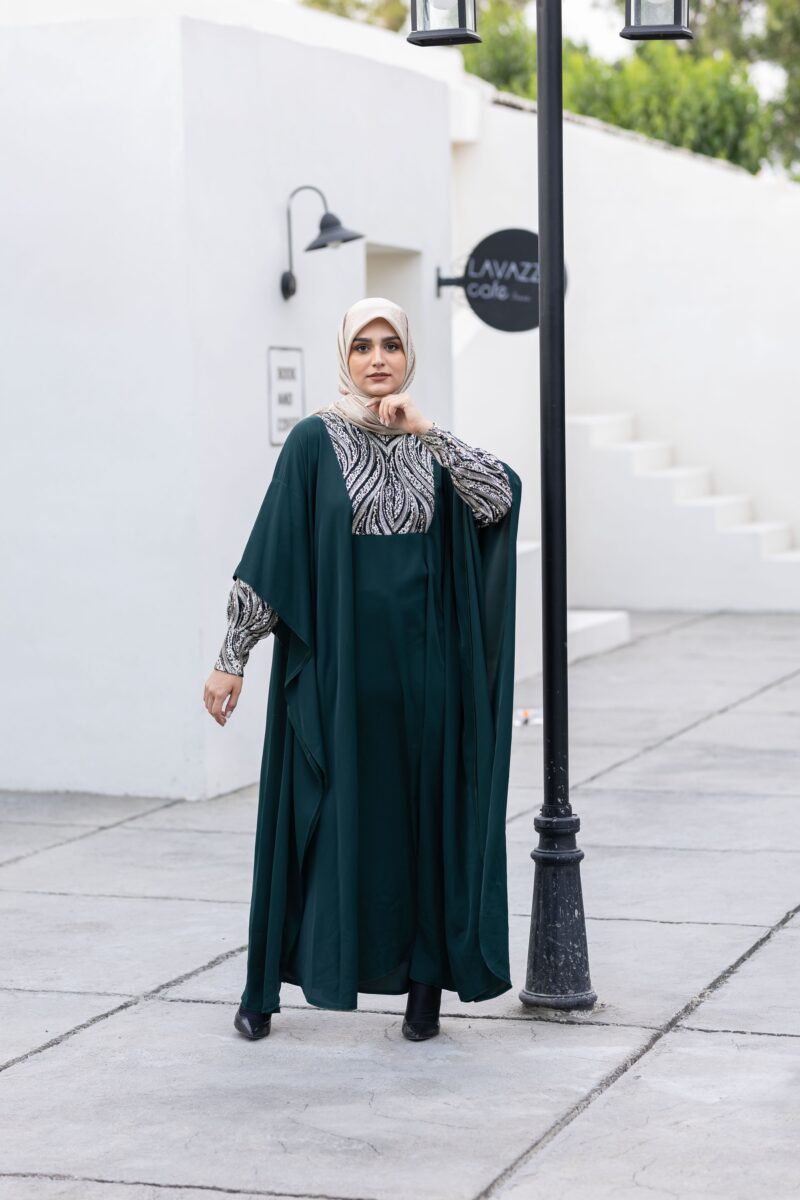 عبای زنانه مشکی پریا - Image 2