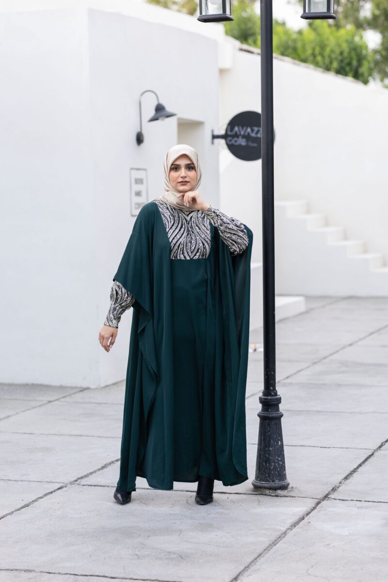 عبای زنانه مشکی پریا - Image 2