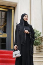 مانتو عبای مشکی سیمین دخت
