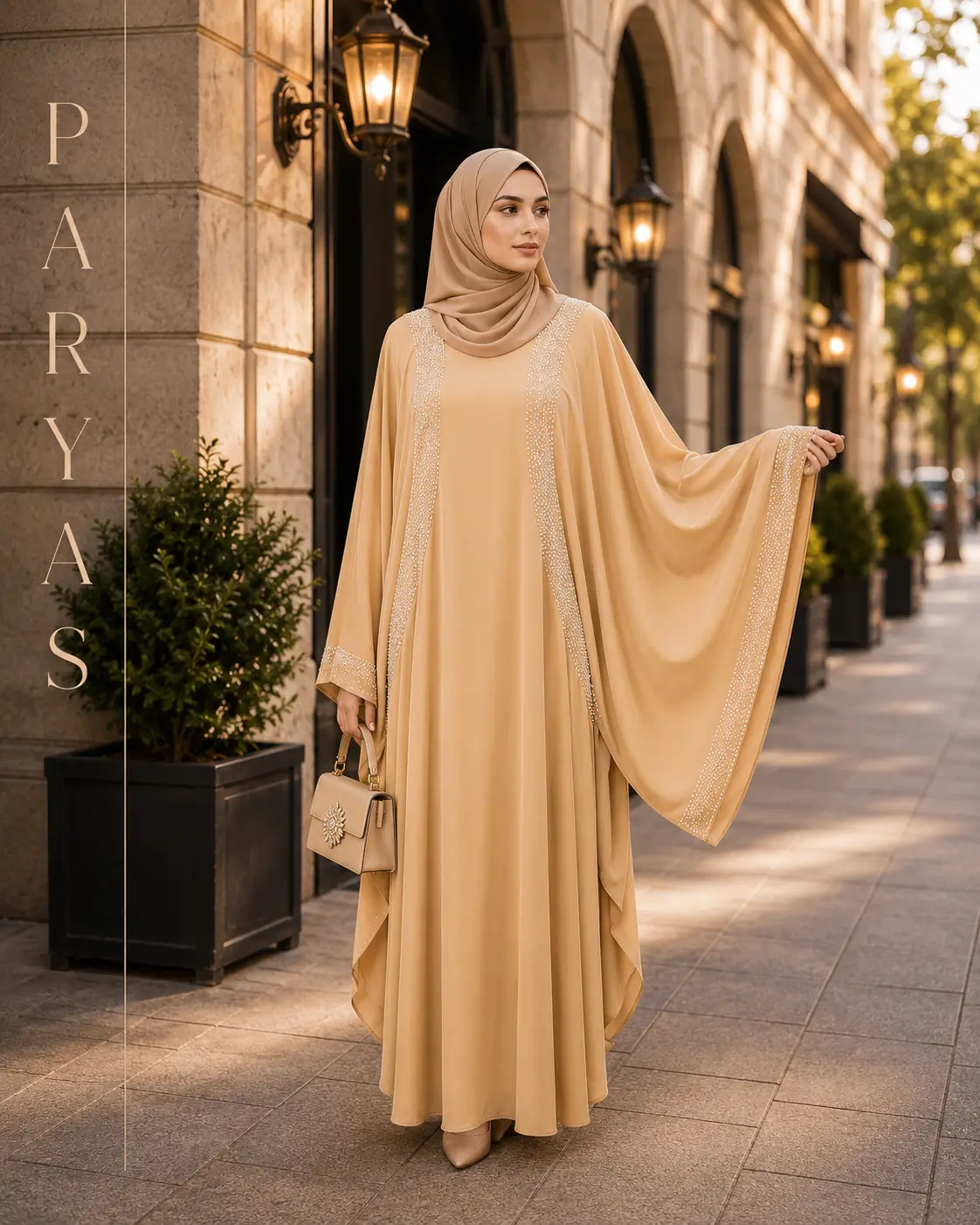 مانتو زیبای کرمی سیمین دخت نگینی