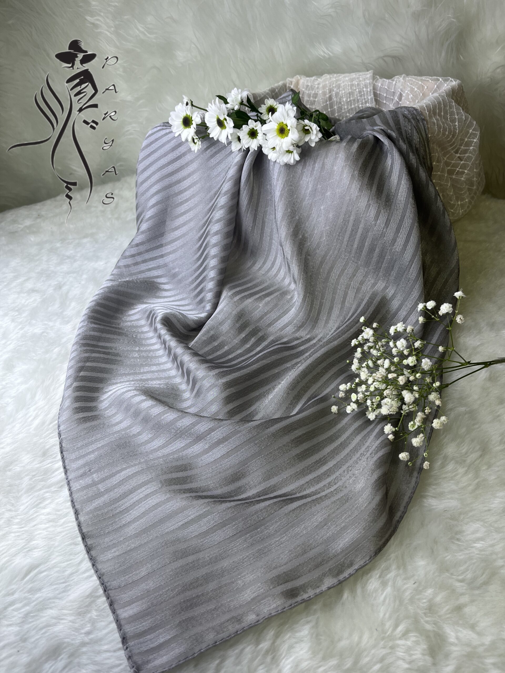 روسری طوسی شیک روسری طوسی شیک