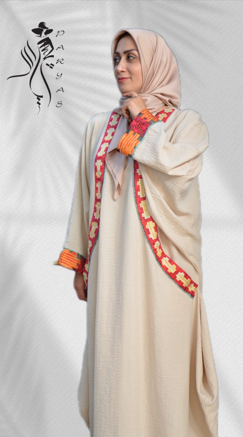 مانتو عبای زنانه مدل لوتوس: ظرافت و راحتی در یک طراحی منحصر به فرد - Image 2