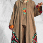 مانتو عبای سه تیکه مدل سوسن