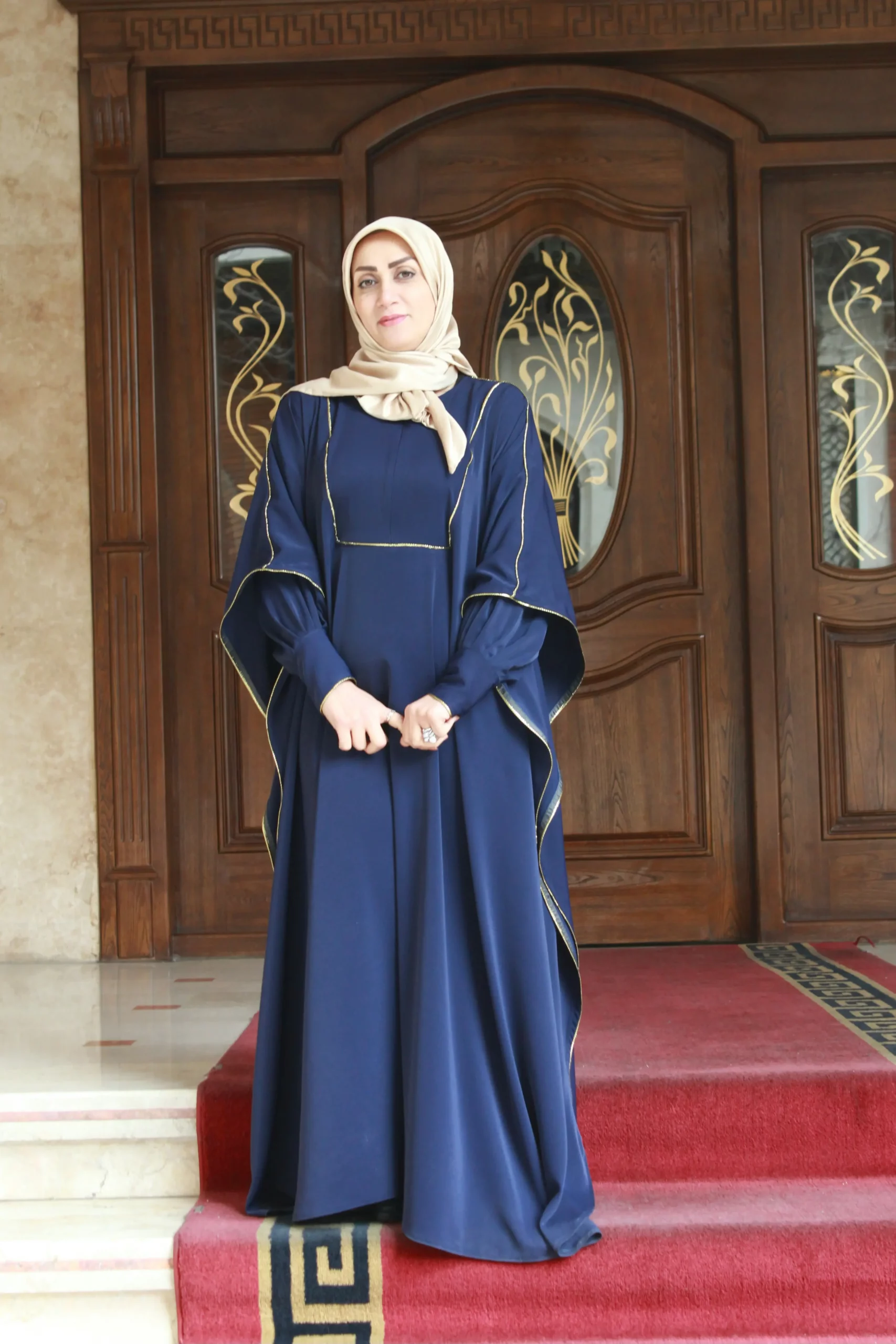 مانتو زنانه سرمه ای دلتا